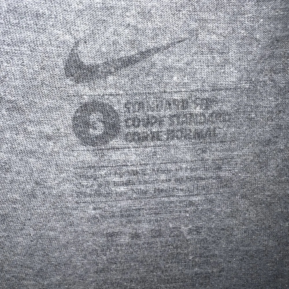 VTG Nike Stanford Cardinal‎ T Shirt Sz S Heather Gray Center Swoosh Distress Tee